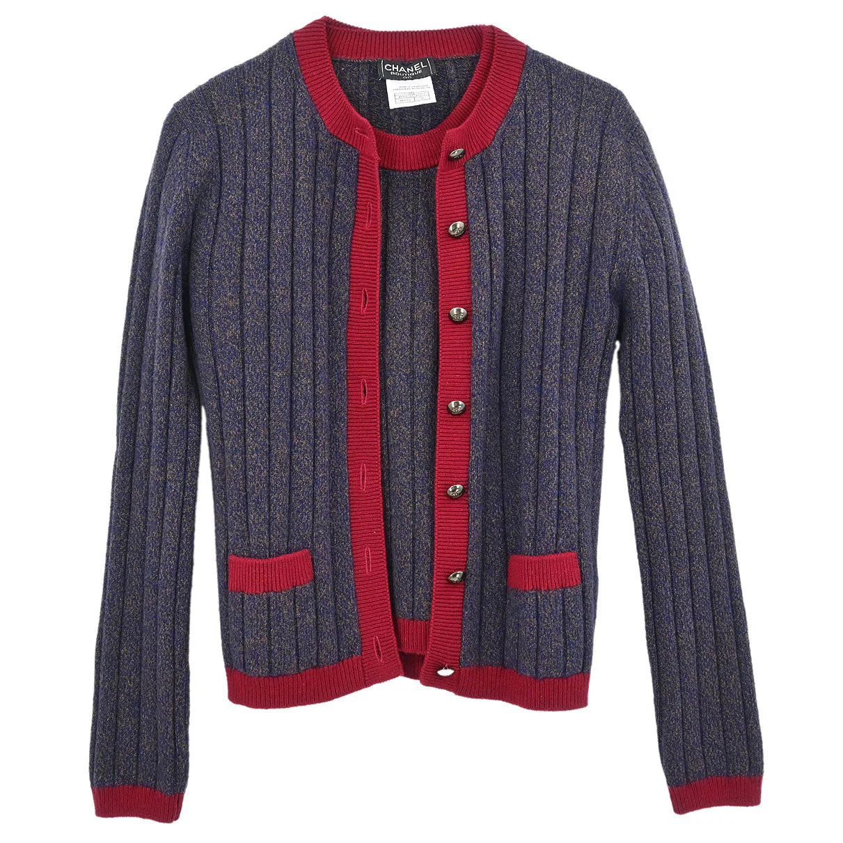 Chanel Set Cardigan Top Navy #36