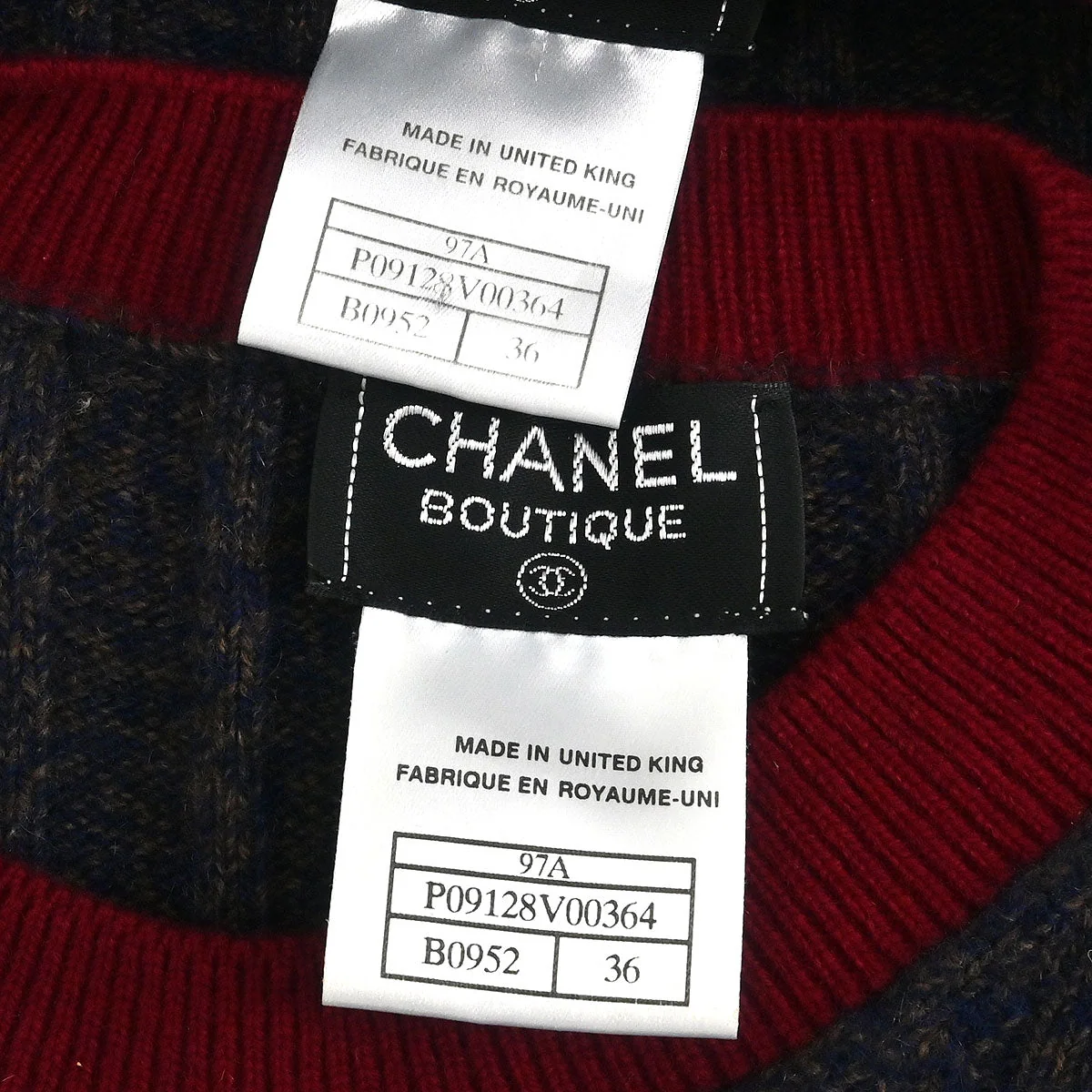 Chanel Set Cardigan Top Navy #36 - Image 10