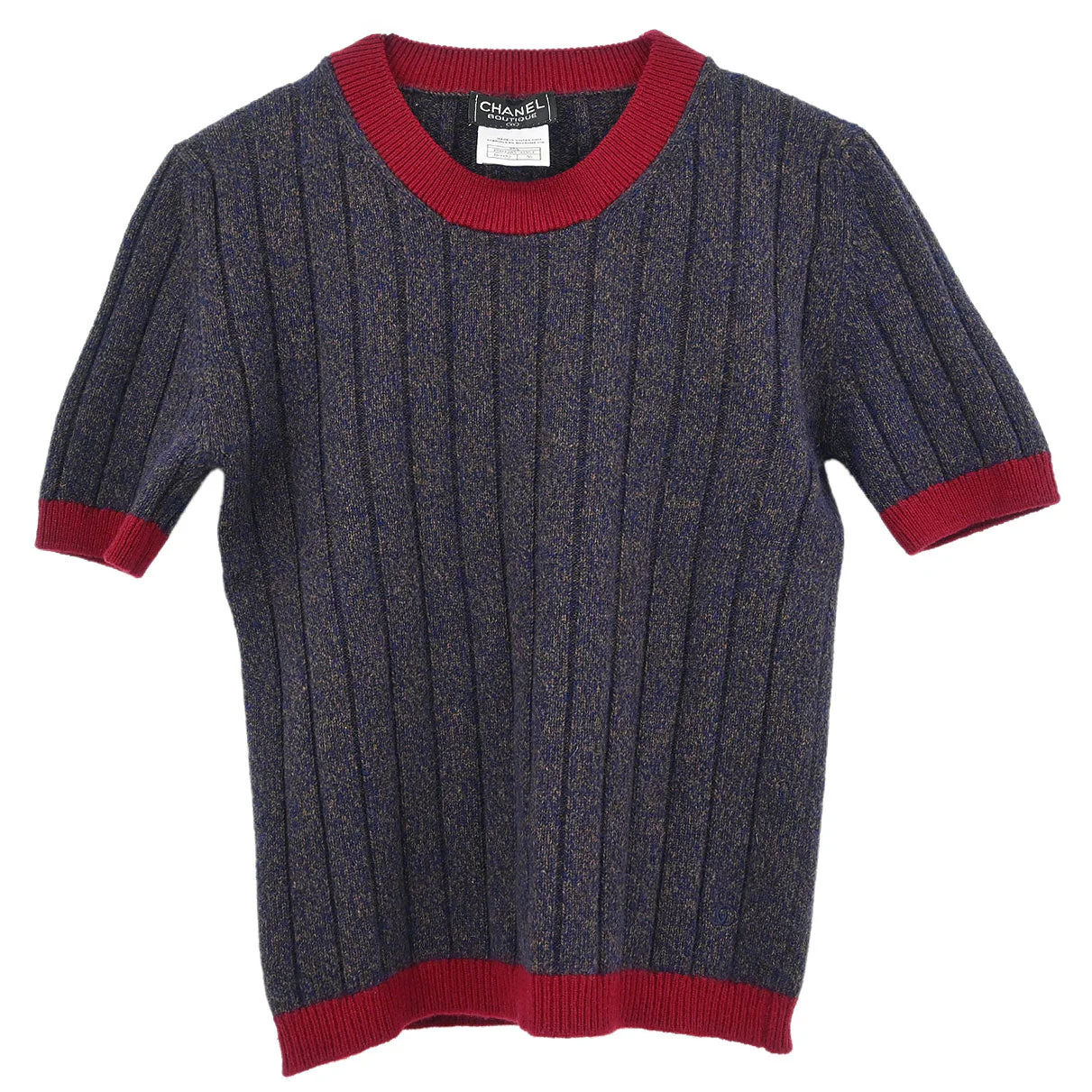 Chanel Set Cardigan Top Navy #36 - Image 3