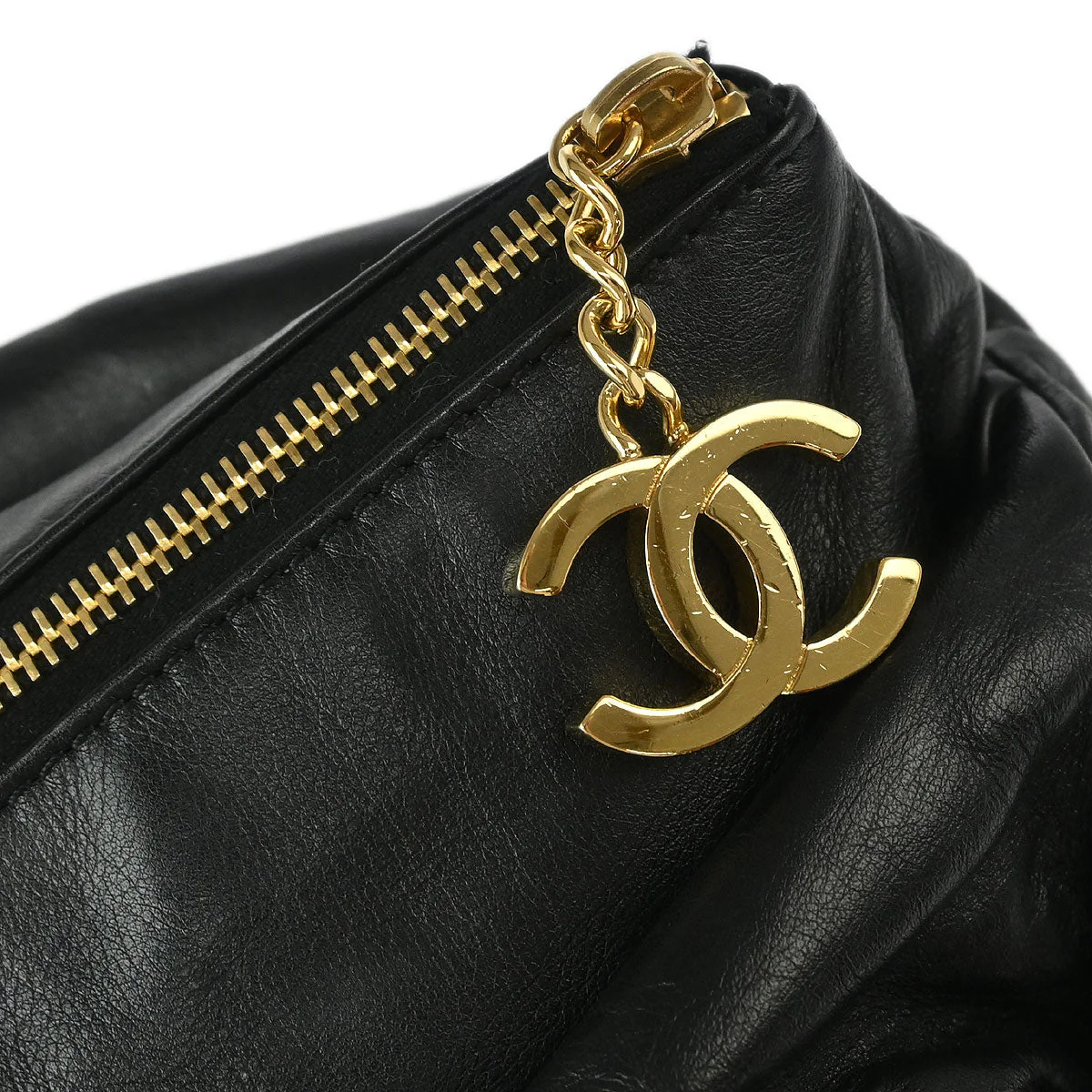 Chanel 2006-2008 Black Calfskin Rodeo Drive Shoulder Bag - Image 6