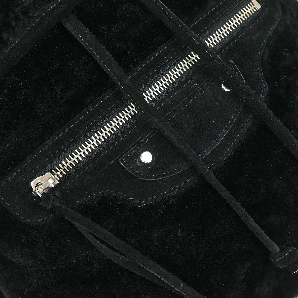 Balenciaga Black Suede Traveler Backpack - Image 6