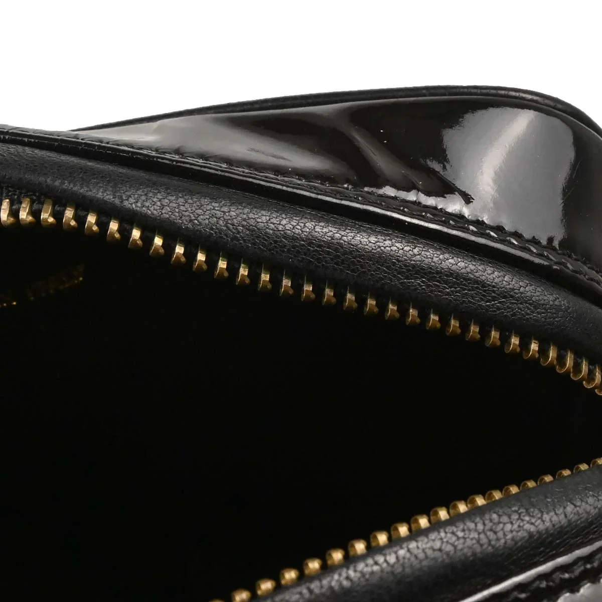 Chanel 1986-1988 Black Patent Leather Camera Bag - Image 8