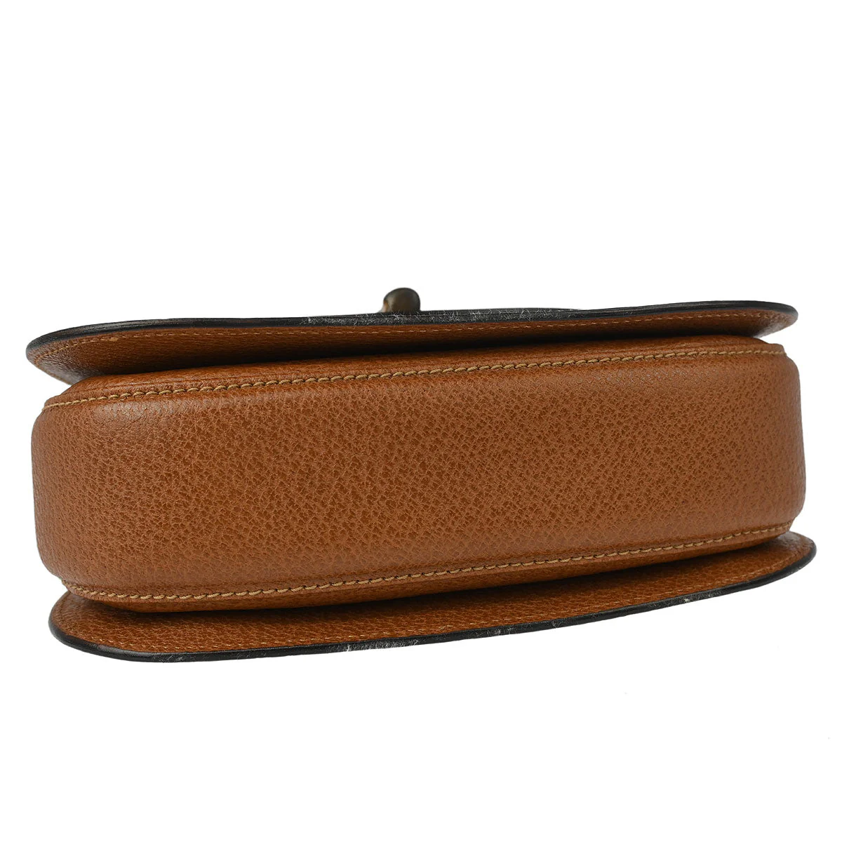 Gucci Brown Pigskin Bamboo 2way Shoulder Handbag - Image 3