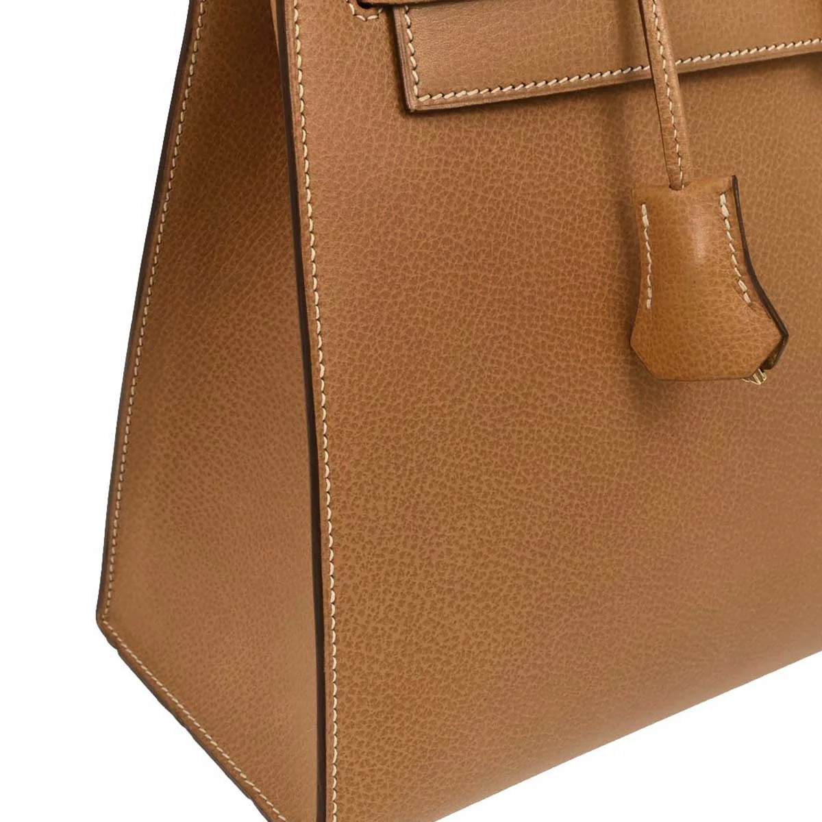 Hermes 2003 Gold Ardennes Kelly 32 Sellier 2way Shoulder Handbag - Image 3