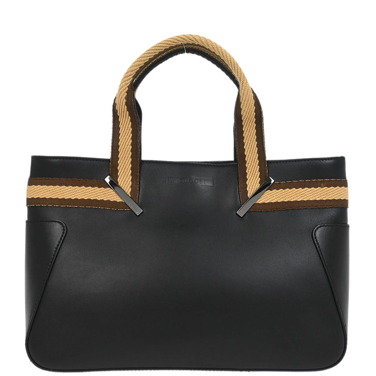 Gucci Black Leather Tote Handbag