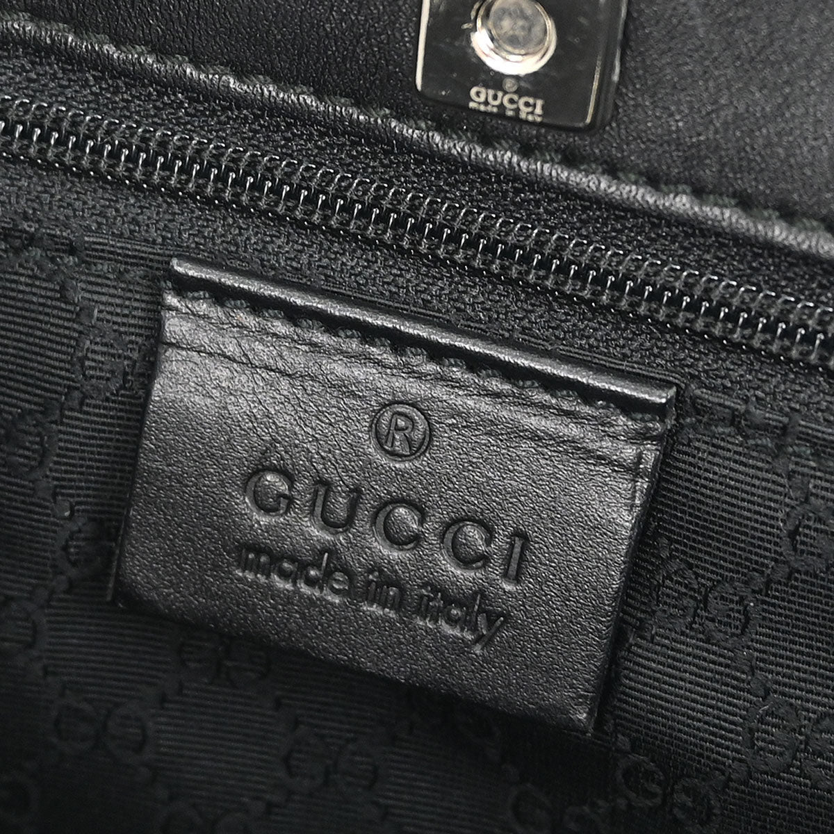 Gucci Black Leather Tote Handbag - Image 8