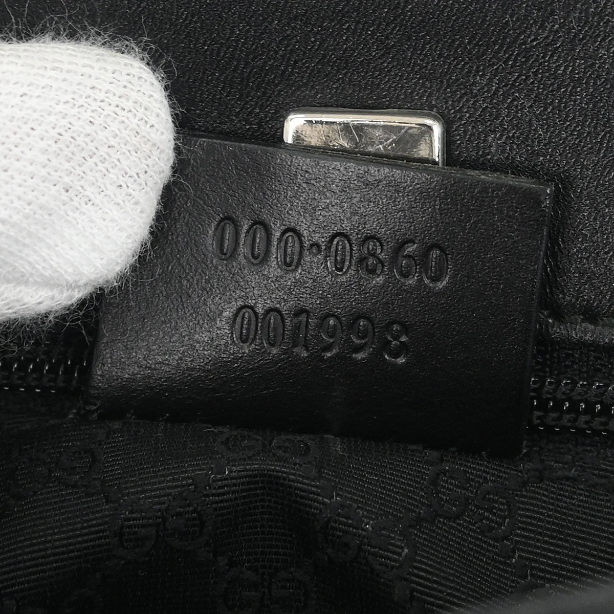 Gucci Black Leather Tote Handbag - Image 9
