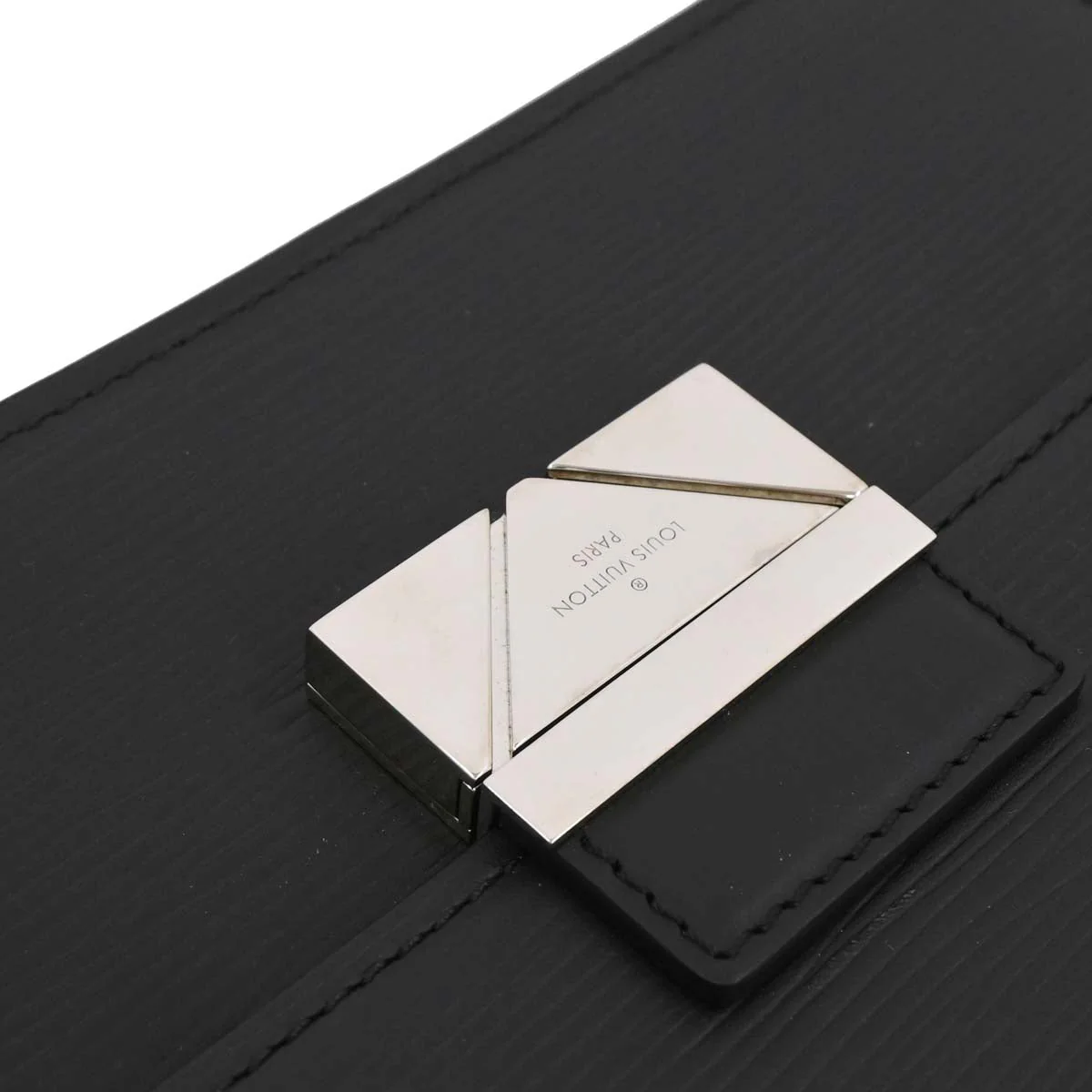 Louis Vuitton 2017 Black Epi Pochette Thames Clutch Bag M42742 - Image 4