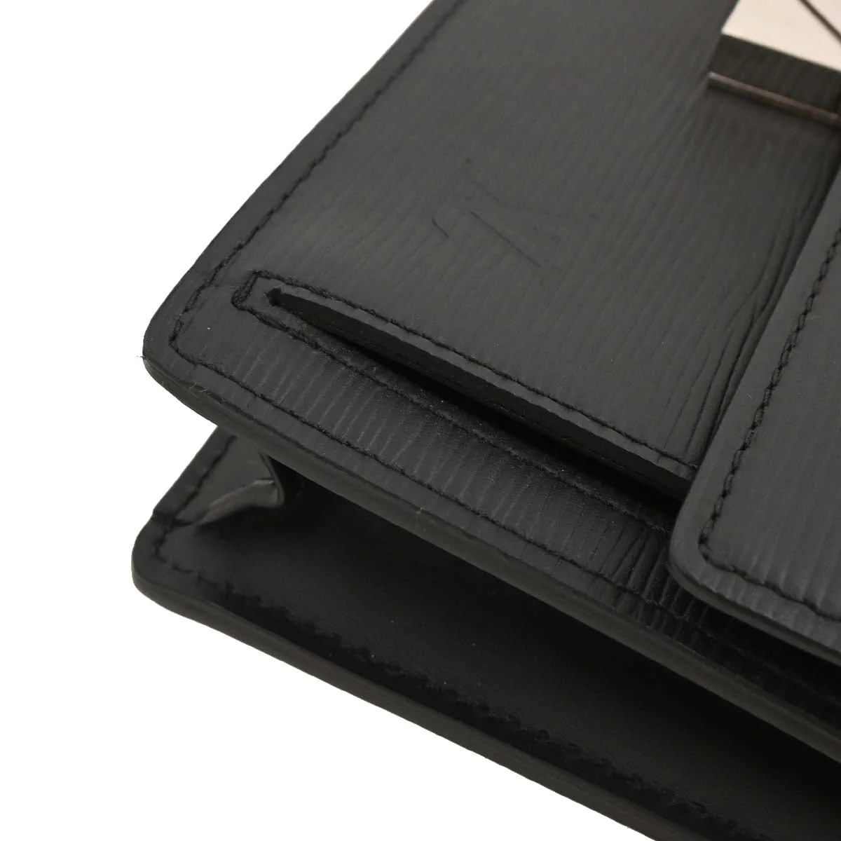 Louis Vuitton 2017 Black Epi Pochette Thames Clutch Bag M42742 - Image 5