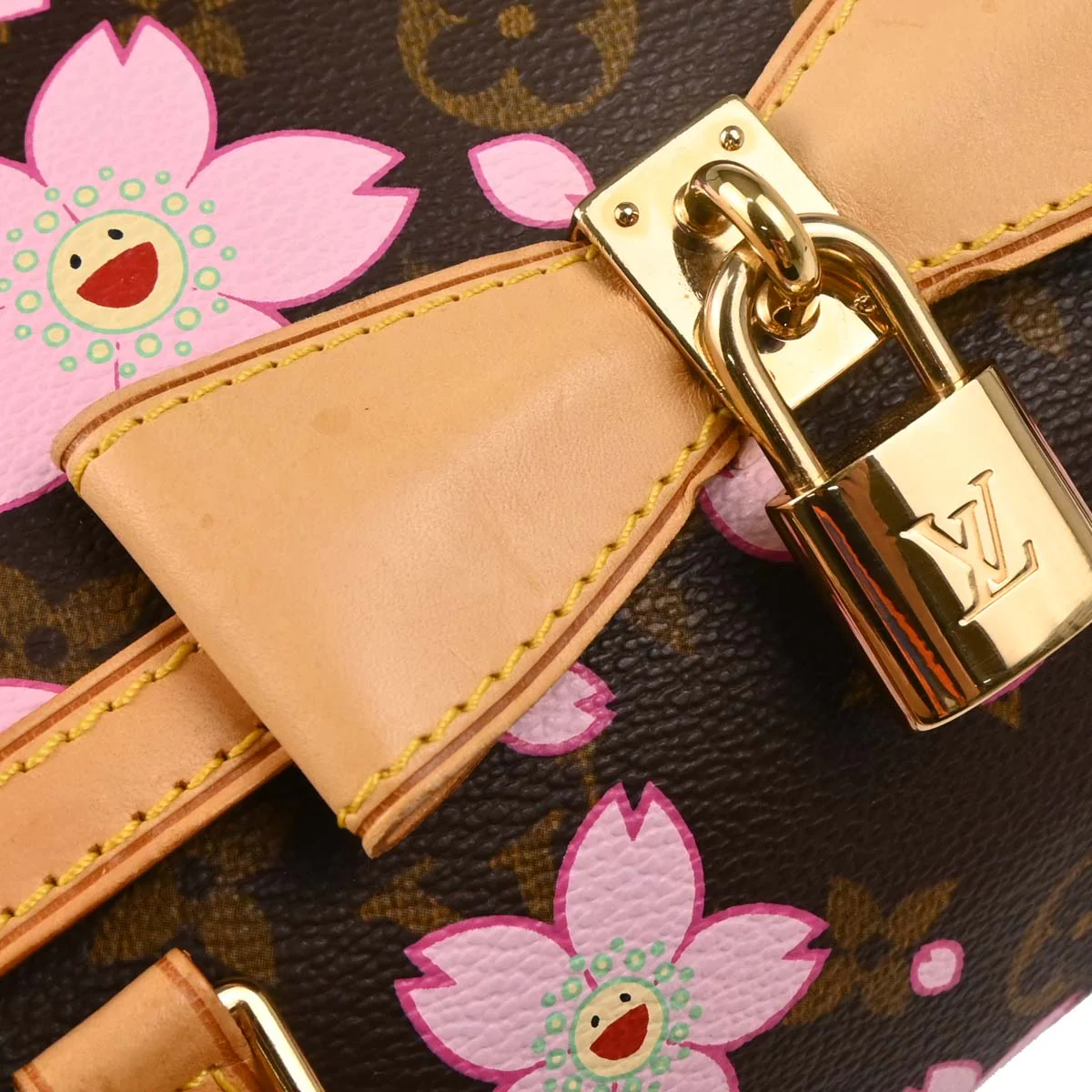 Louis Vuitton 2003 Monogram Cherry Blossom Papillon Handbag M92009 - Image 6