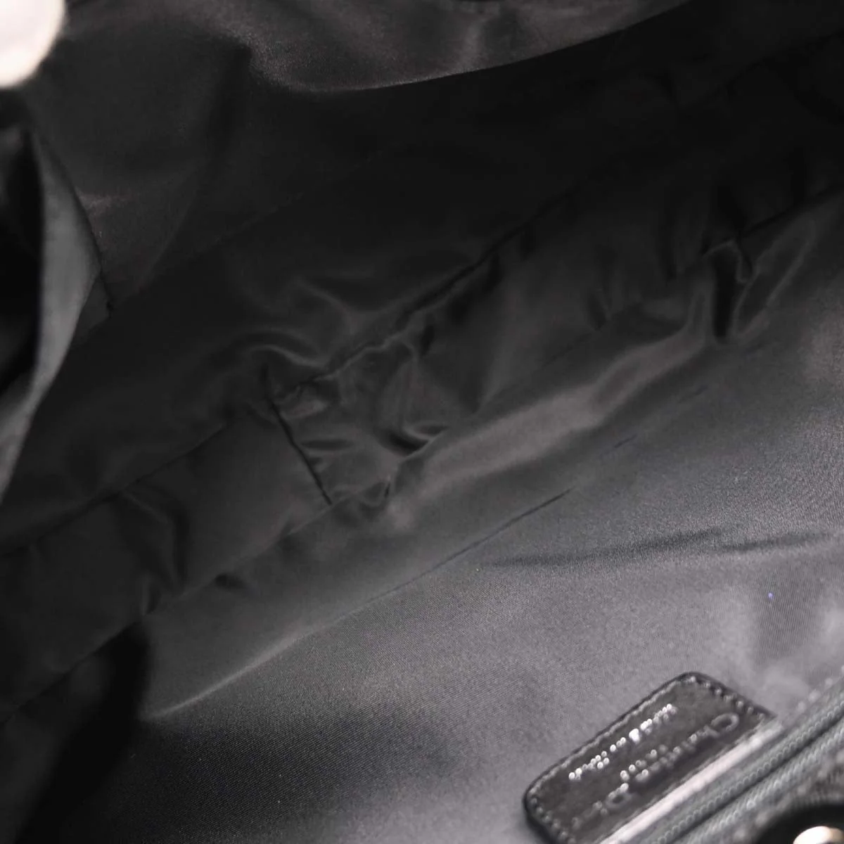 Christian Dior 2007 Black Canvas Trotter Handbag - Image 8
