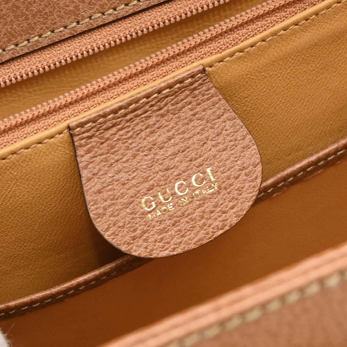Gucci Brown Pigskin Bamboo Handbag - Image 7