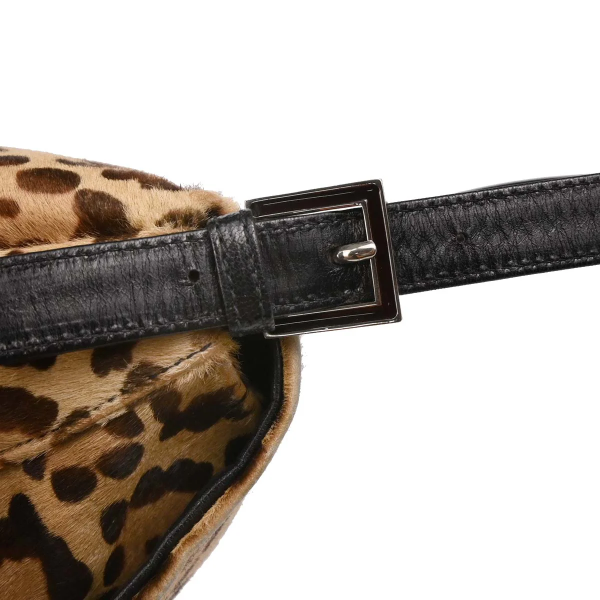 Fendi * Beige Pony Hair Mamma Baguette Handbag - Image 6