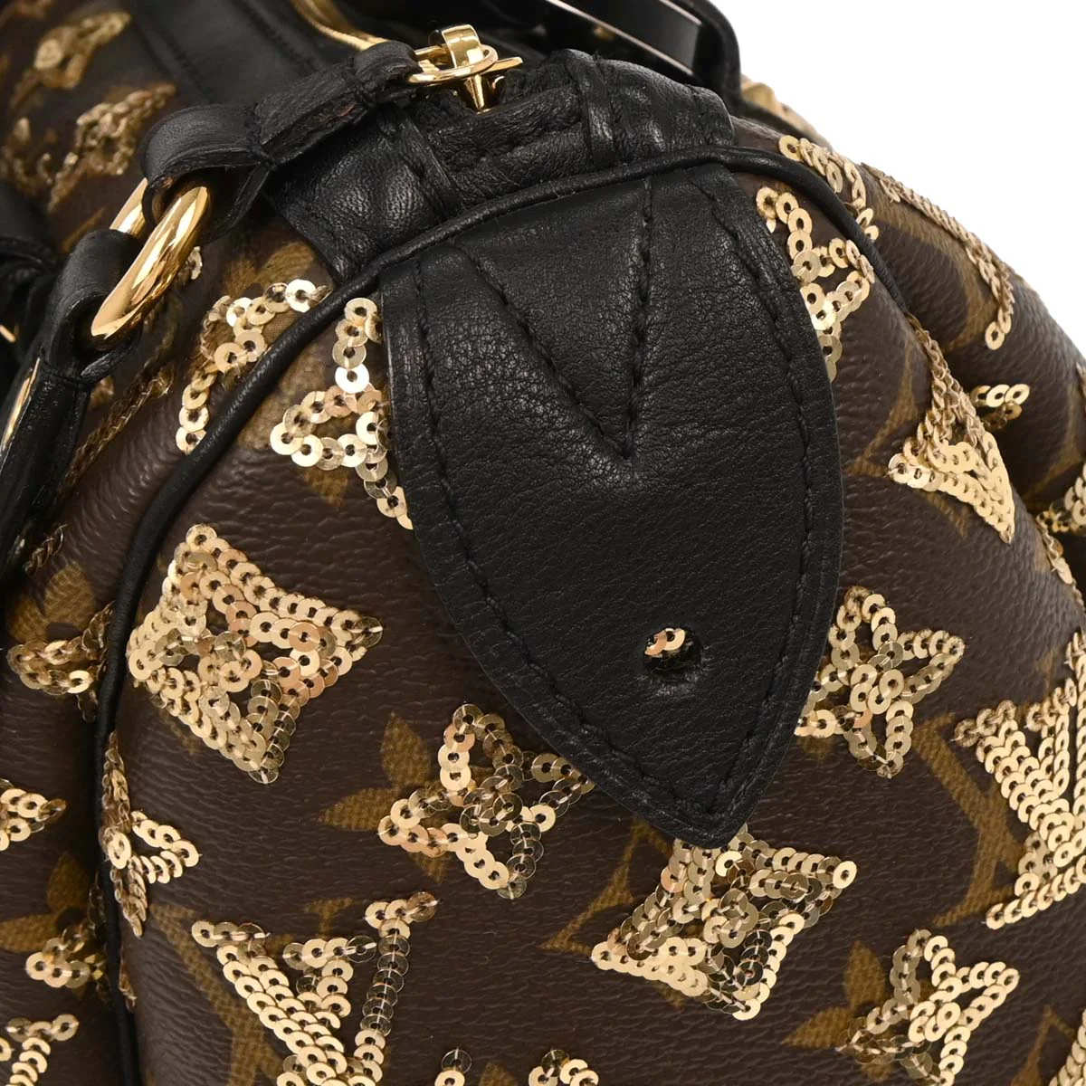 Louis Vuitton Gold Monogram Eclipse Speedy 30 Handbag M40244 - Image 6