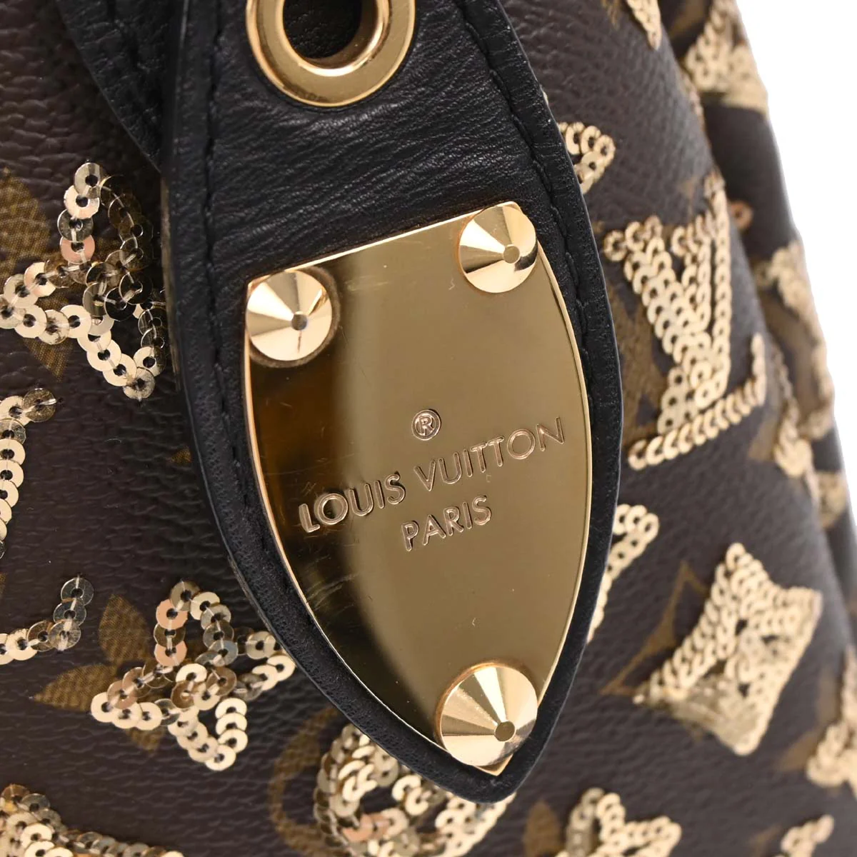 Louis Vuitton Gold Monogram Eclipse Speedy 30 Handbag M40244 - Image 7