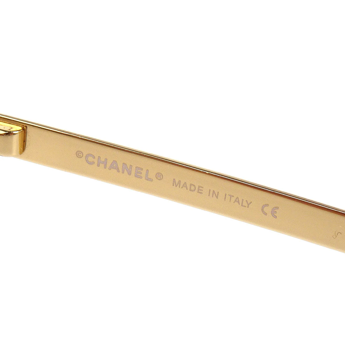 Chanel Sunglasses Eyewear Brown Rhinestone Small Good - Image 4