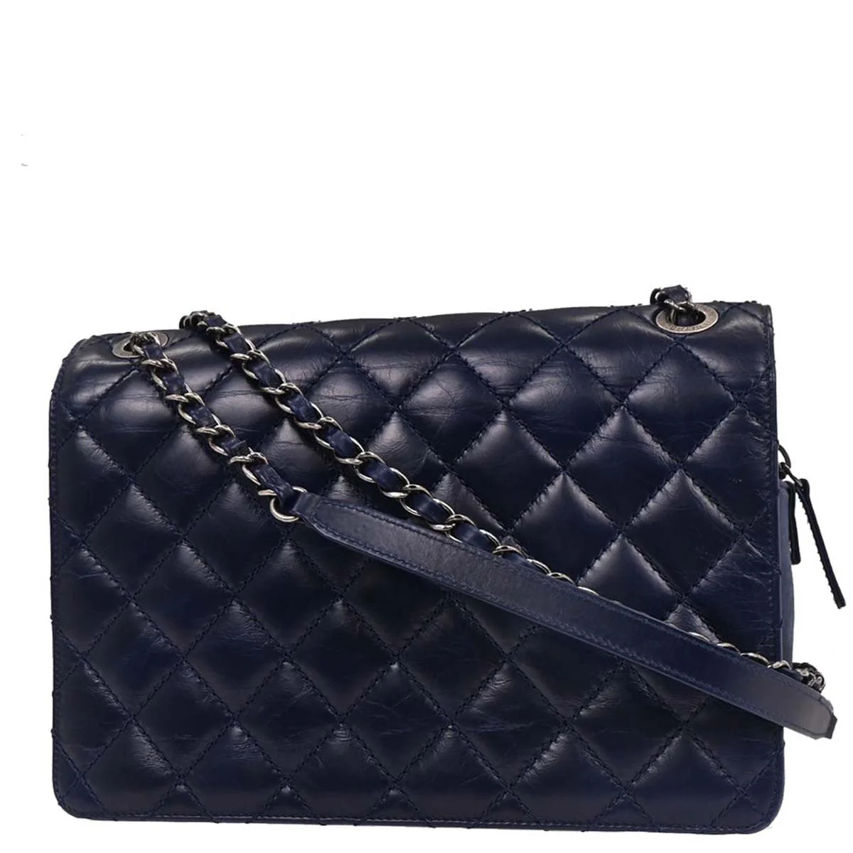 Chanel 2016-2017 Navy Calfskin Day Trip Flap Bag - Image 2