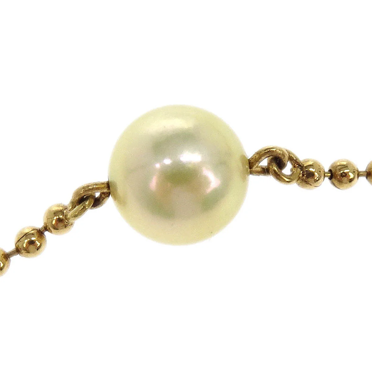 Mikimoto Pendant Necklace 18K Genuine Pearl Gold - Image 2