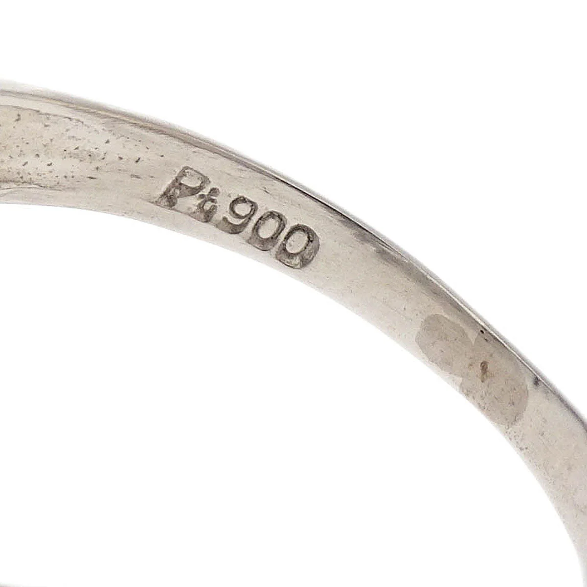 Ring Pt900 Diamond Silver #48 - Image 4
