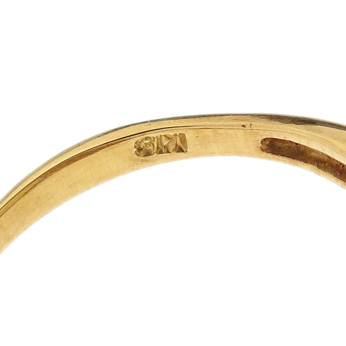 Ring 18K Lemon Stone Diamond Gold #48 - Image 3
