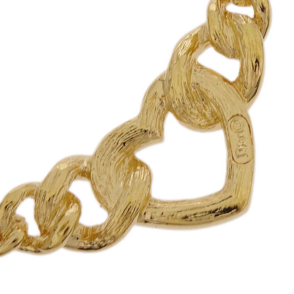 Christian Dior Necklace Pendant Gold Rhinestone - Image 3