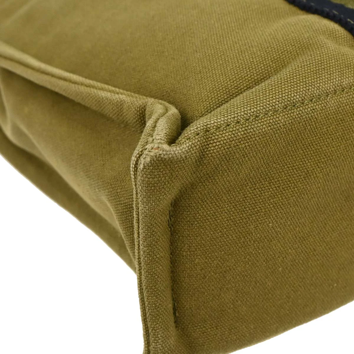 Hermes Khaki Canvas Fourre Tout PM Tote Handbag - Image 5