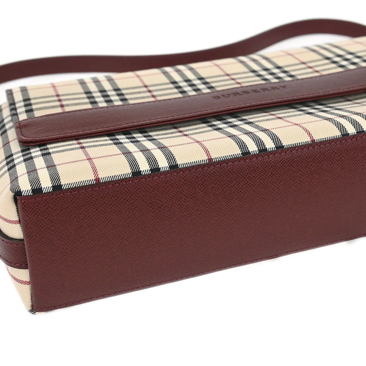 Burberry Beige Burberry Check Handbag - Image 3
