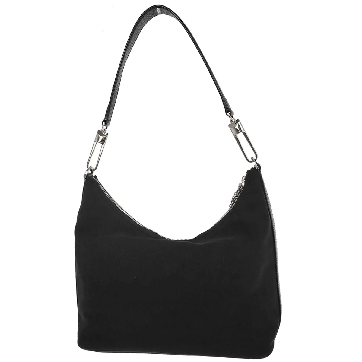 Bvlgari Black Canvas Logomania Hobo Handbag - Image 2