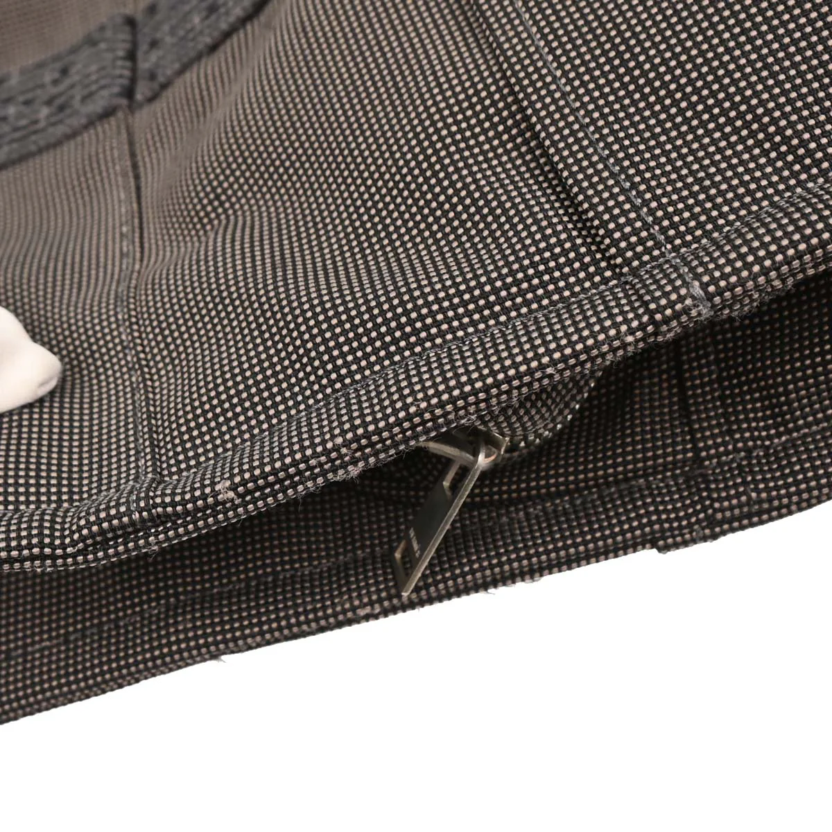 Hermes Gray Canvas Herline Tote MM Handbag - Image 5