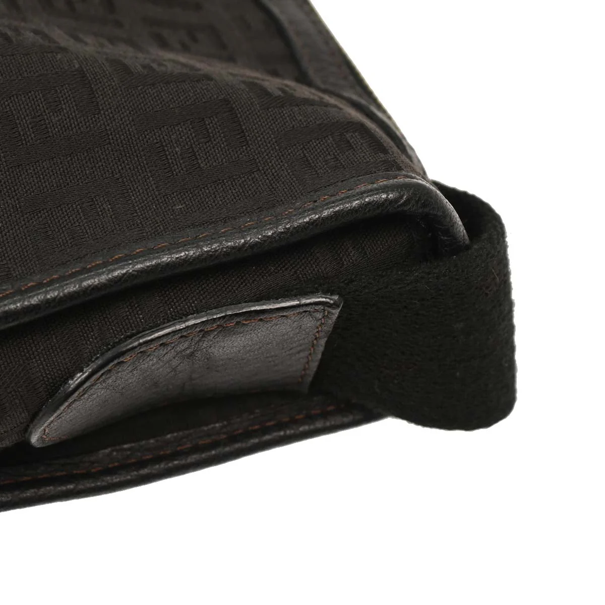Fendi Black Zucchino Shoulder Bag - Image 6