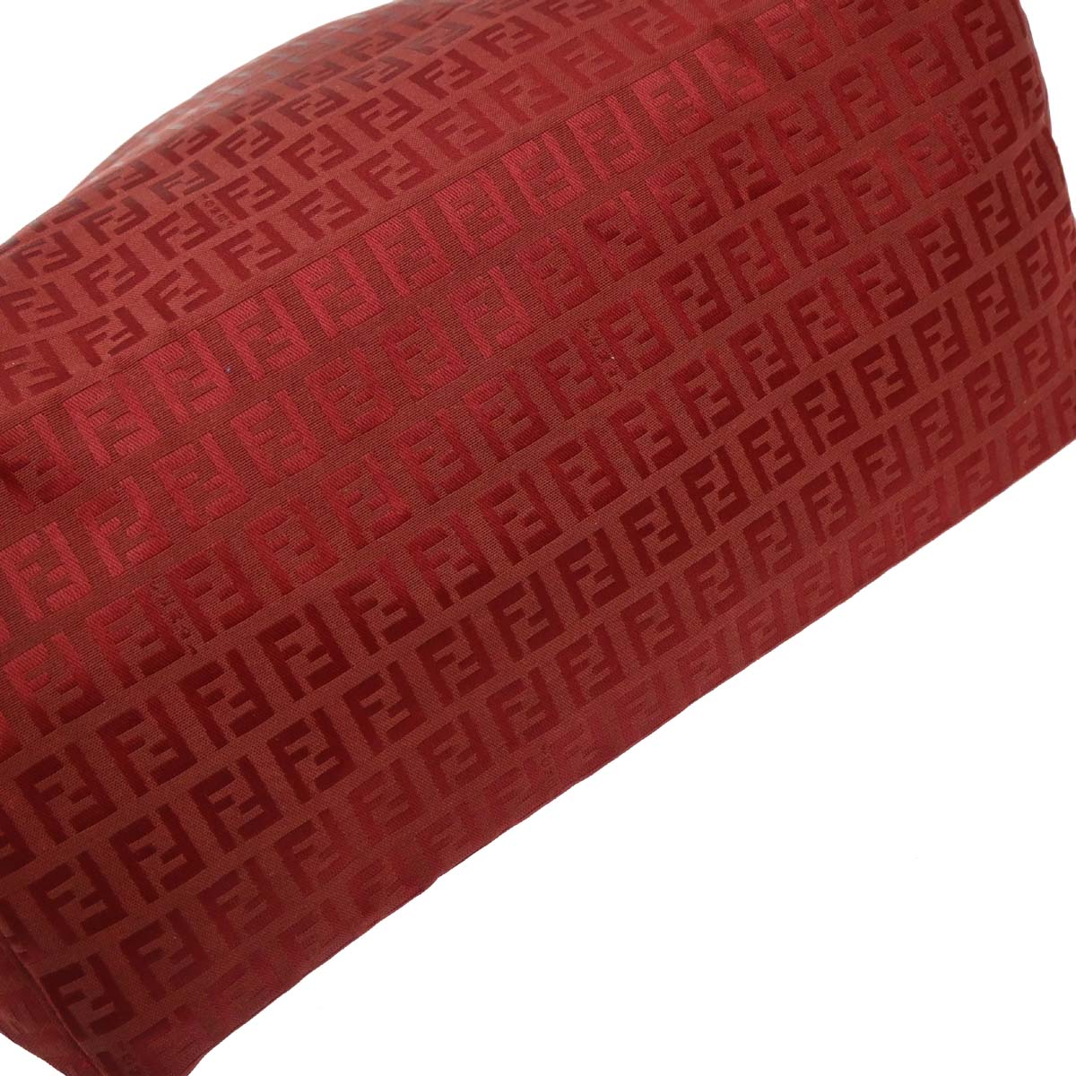 Fendi Red Canvas Zucchino Tote Handbag - Image 3
