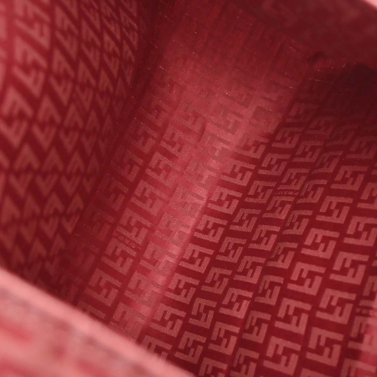 Fendi Red Canvas Zucchino Tote Handbag - Image 8
