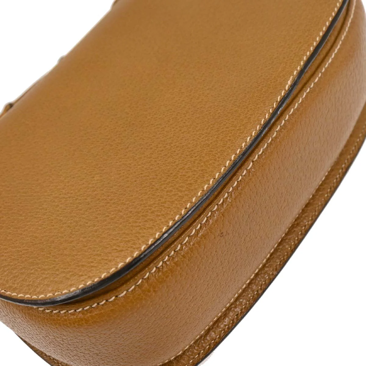 Gucci Brown Pigskin Bamboo 2way Shoulder Handbag - Image 4