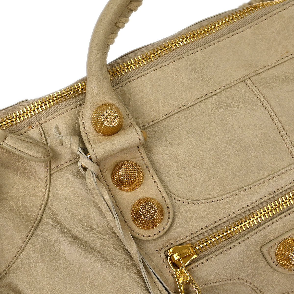 Balenciaga Beige The Work Handbag - Image 6