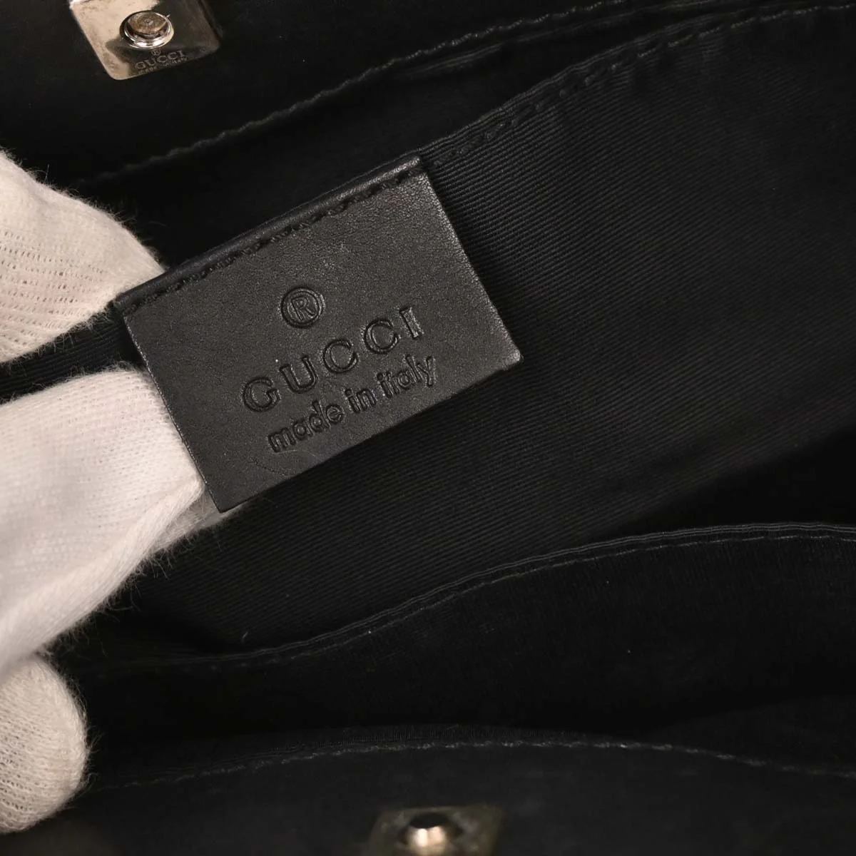 Gucci Black Canvas GG Tote Handbag - Image 9
