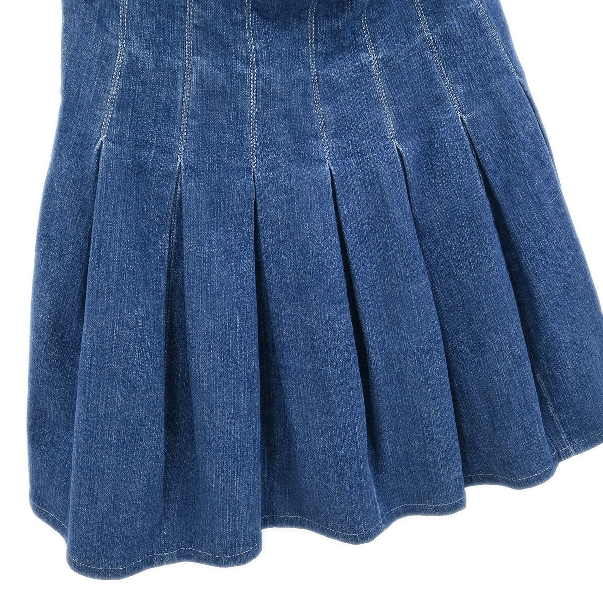 Chanel 2007 Denim Halter Dress Indigo #36 - Image 3