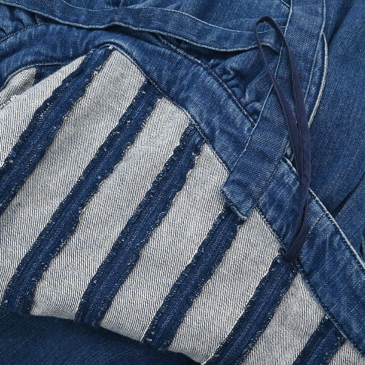 Chanel 2007 Denim Halter Dress Indigo #36 - Image 8