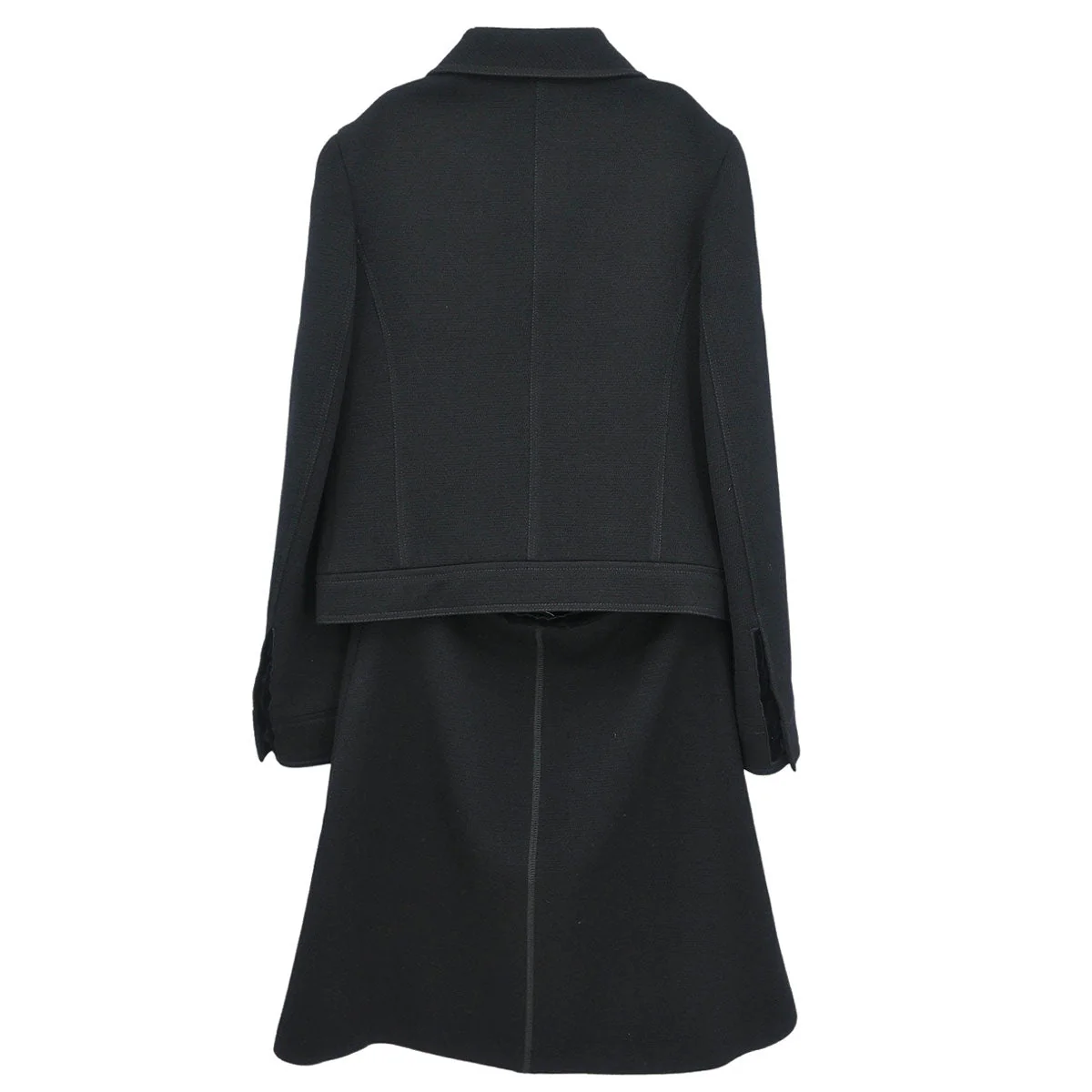 Prada Setup Suit Jacket Skirt Black #40 - Image 2