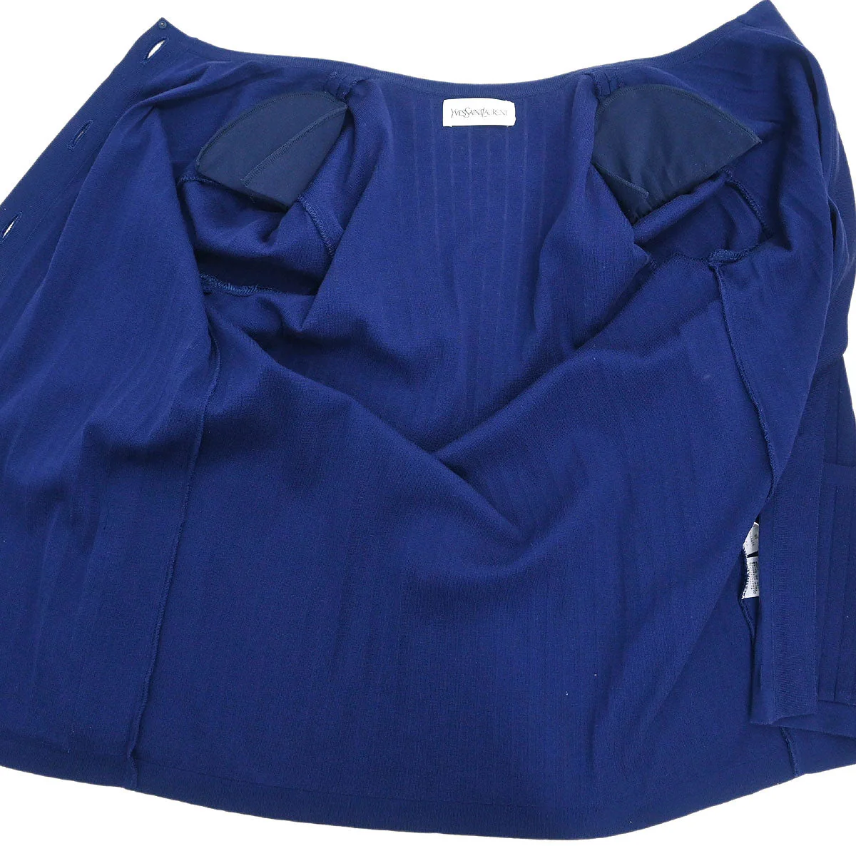 Yves Saint Laurent Setup Cardigan Dress Navy #M - Image 7