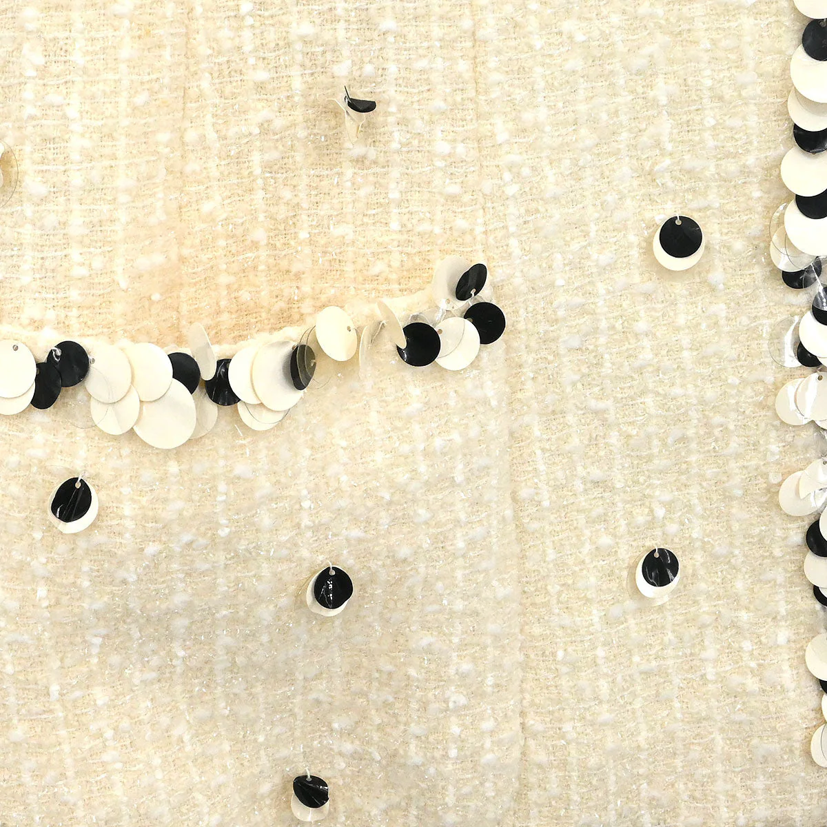 Chanel 1995 Single Breasted Collarless Jacket White #40 - Image 4