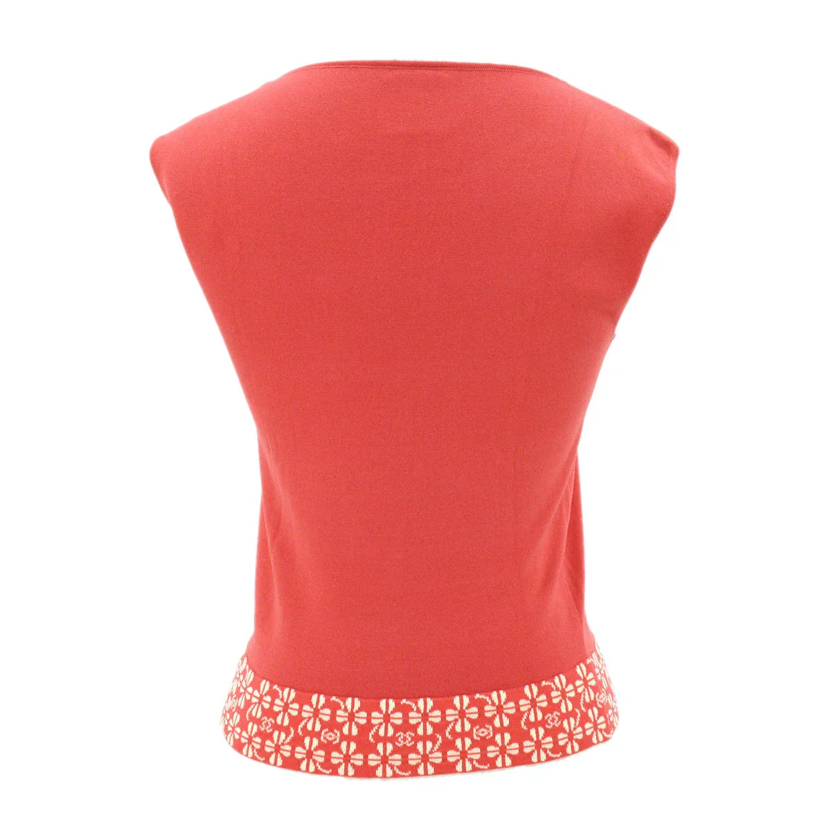 Chanel 2001 spring CC clover-jacquard sleeveless top #36 - Image 2