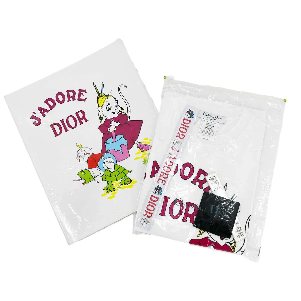 Christian Dior Fall 2002 John Galliano graphic-print cotton T-shirt Set #38 - Image 2