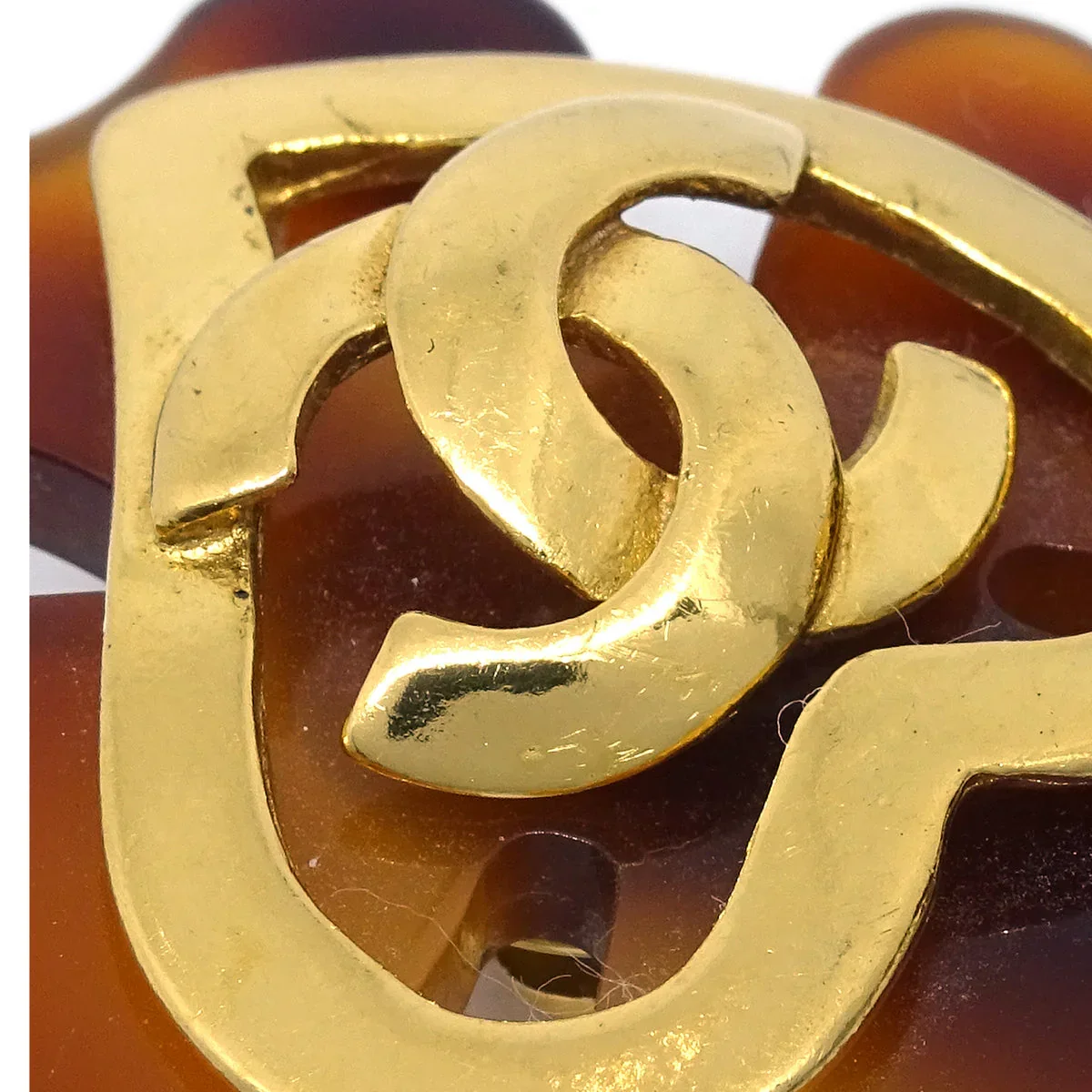 Chanel Clover Earrings Clip-On Gold 95P - Image 2