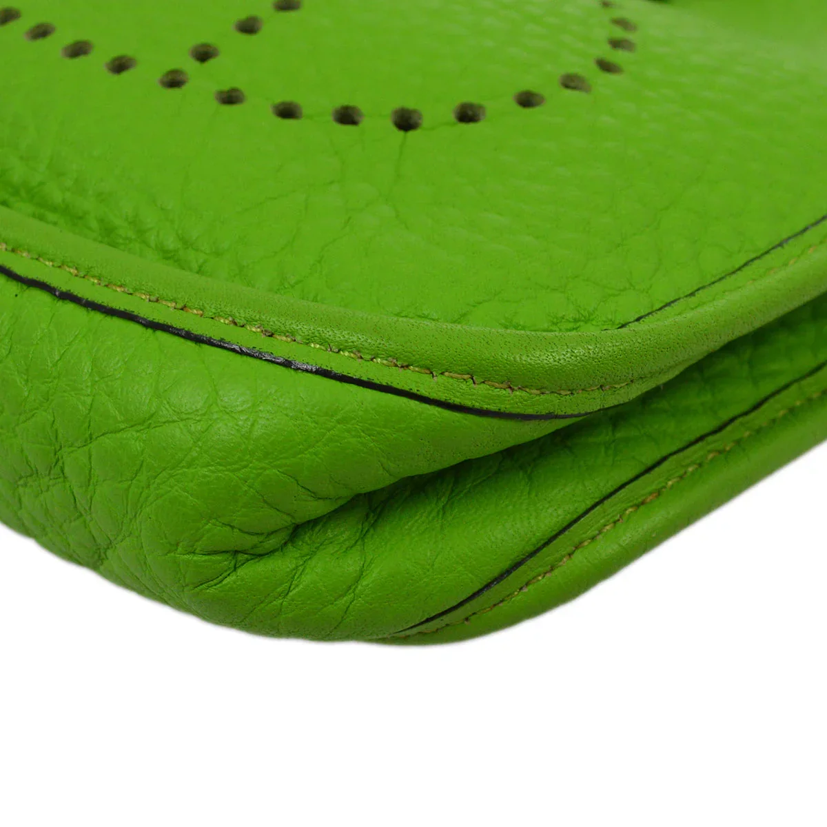 Hermes 2003 Green Taurillon Clemence Evelyne TPM Shoulder Bag - Image 3