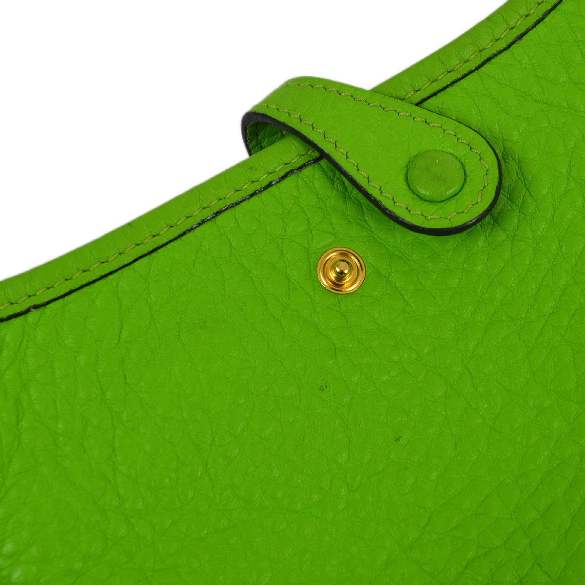 Hermes 2003 Green Taurillon Clemence Evelyne TPM Shoulder Bag - Image 7