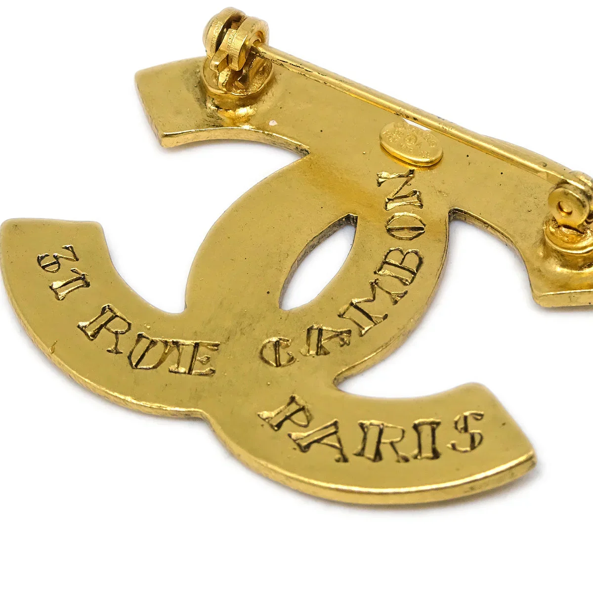 Chanel CC Brooch Pin Gold 99A - Image 3