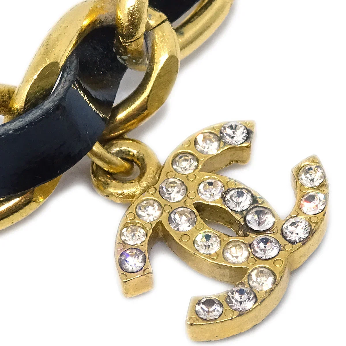 Chanel Crystal & Gold CC Choker 96P - Image 2