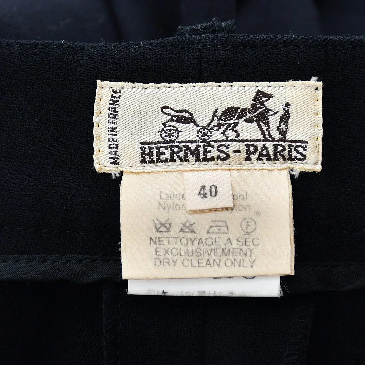 Hermes Long Pants Black #40 - Image 9