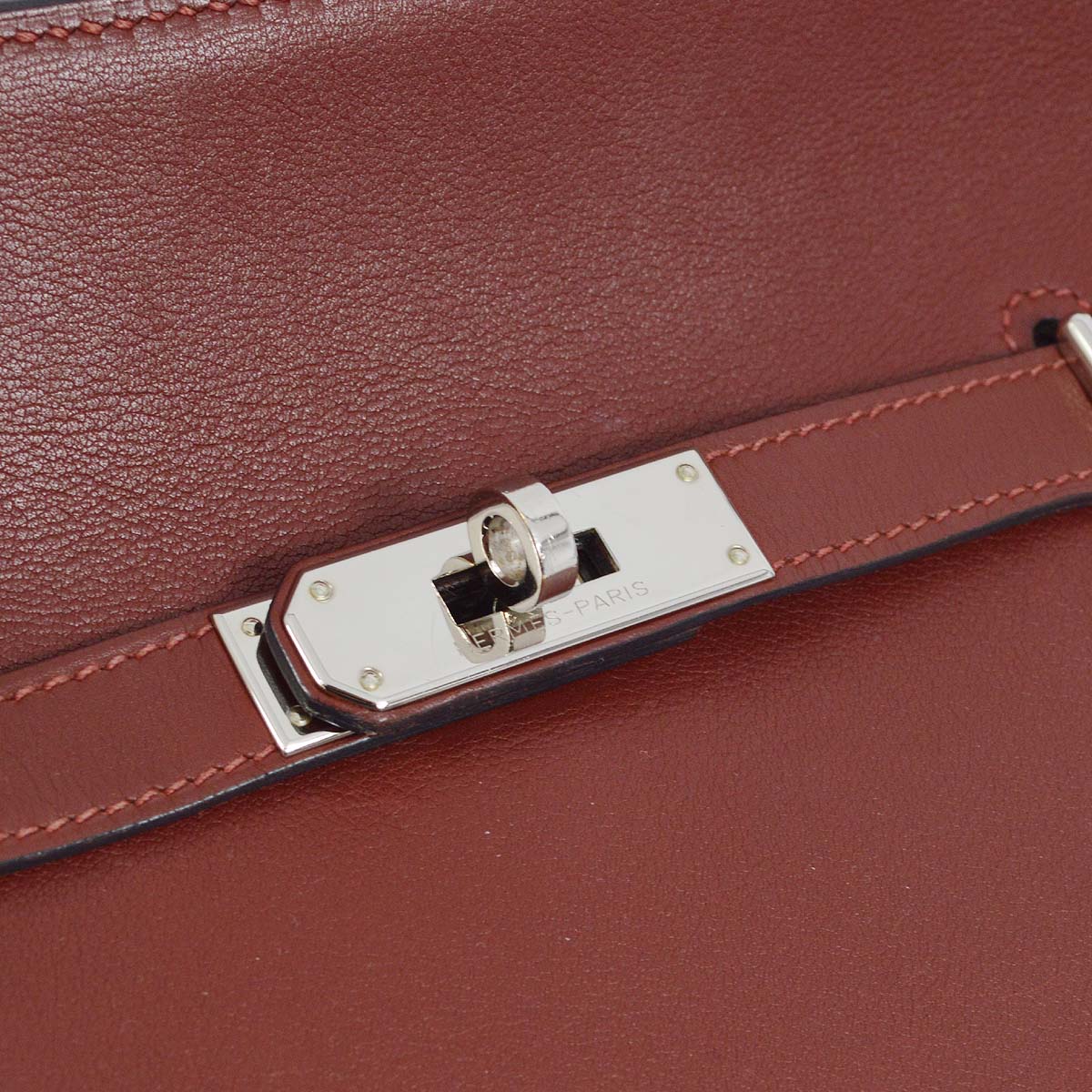 Hermes 2010 Bordeaux Swift Jypsiere 28 Shoulder Bag - Image 3