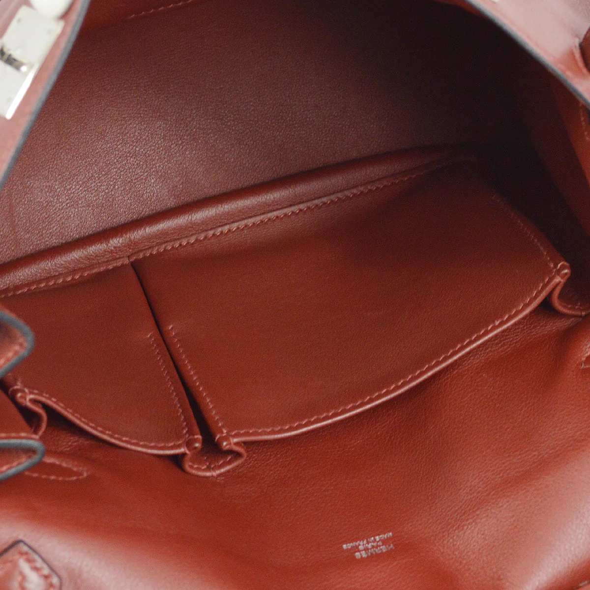 Hermes 2010 Bordeaux Swift Jypsiere 28 Shoulder Bag - Image 8